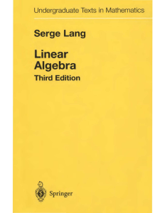 serge-lang-linear-algebra