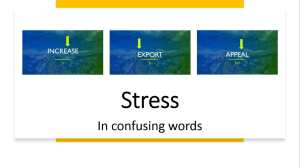 Stress in confusing words (Export vs expOrt)