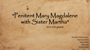 Penitent Mary Magdalene with Sister Martha