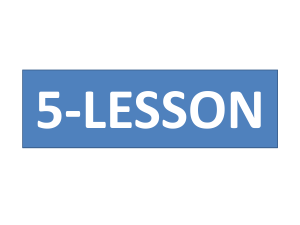 5-LESSON