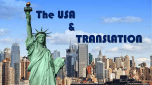 History of translation in the USA