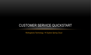 CustomerServiceQuickStart