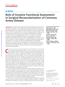 Role of Invasive Functional Assessment in Surgical Revascularization of Coronary Artery Disease