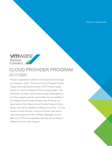 VMware Q3 CY2020 VCPP Product Usage Guide 081020 v2 EN
