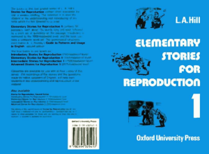 Elementary Stories for Reproduction 1 - OCRed