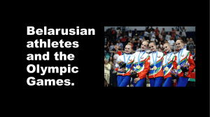 Belarusian athletes and the Olympic Games