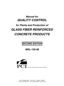 Manual for quality qontrol GFRC