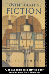Brian McHale Postmodernist FictionBookFi.org 