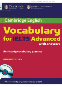 Cambridge Vocabulary for IELTS Advanced with answers (Pauline Cullen)