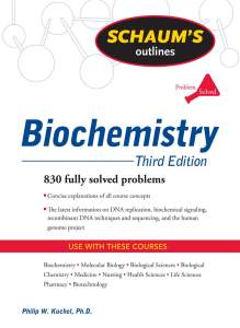 Questions  Outline of Biochemistry