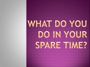 Презентация на тему   What do you do in your spare time   5 класс