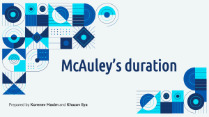 McAuley’s duration 
