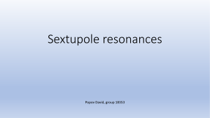 Sextupole resonances