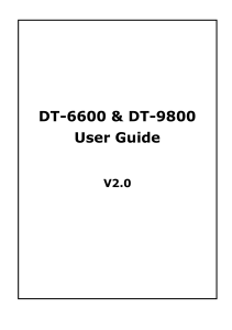 DT-6600 & DT-9800 UG V2 0