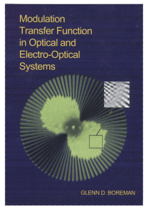 Boreman Modulation transfer function in optical and electro-optical systems