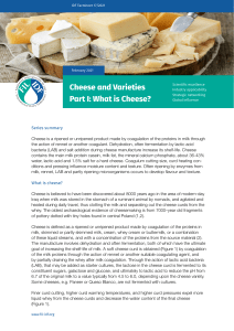 Cheese-and-varieties Part-I What-is-cheese