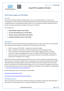 Using STEP in PCB Editor