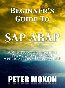Beginners Guide To SAP ABAP