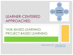 Learner-centered approaches