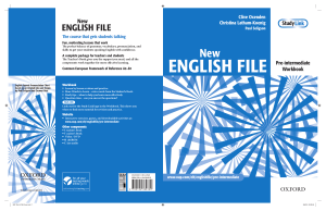 English File Pre-Intermidiate A2 WorkBook
