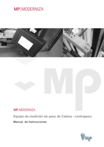 Manual de medicion peso Cabina- Contrapeso.Version 1Rev.3