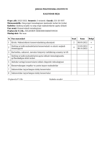 Calendar plan-Konservalash texnologiyasi (2)