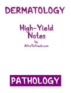 Dermatology Osmosis HY Pathology ATF - ATF