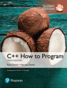 Diesel P.J., Deitel H.M. - C++ How to Program, 10th Global Edition - 2017