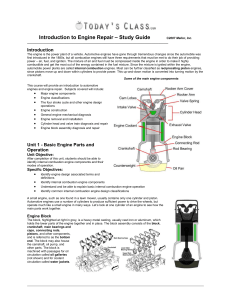 Introduction to Engine Repair Study Guid