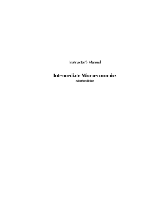 Varian - Instructors Manual Intermediate Microeconomics - 2014