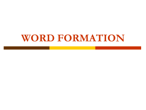 Wordformation
