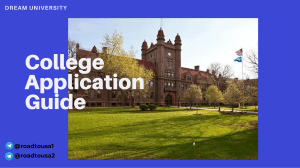 College Application Guide