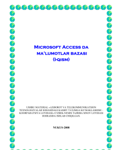 Access 1