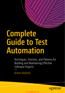 Axelrod A. - Complete Guide to Test Automation - 2018