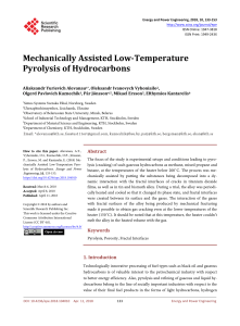 Mechanically Assisted Low-Temperature Pyrolysis of Hydrocarbons