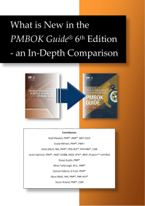 PMBOK Guide 6th edition