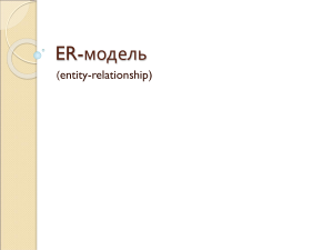 ER-диаграммы