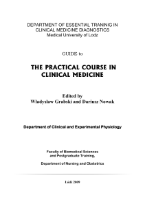 01. The Practical Course in Clinical Medicine Autor Władysław Grabski, Dariusz Nowak