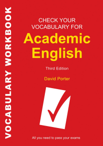 1 Check Your English Vocabulary for Academic E