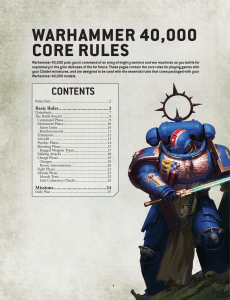 Warhammer 40 000 Core Rules eng