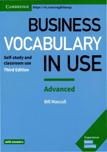 Business Vocabulary in Use Advanced with Answers 2017