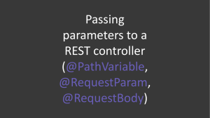 Passing parameters to a REST controller