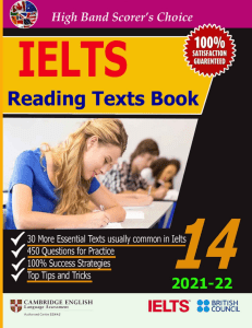 IELTS Reading Texts Book 2021-2022