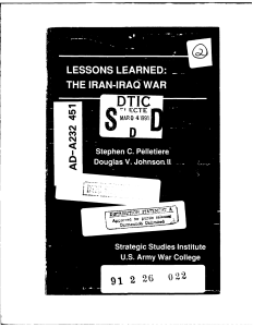 Lessons Learned - The Iran-Iraq War