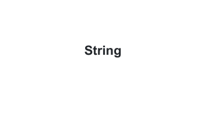 String