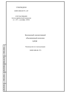 БЛОК руководство по эксплуатации 36905-000-00  РЭ на безопасный локомотивный объединенный комплекс 