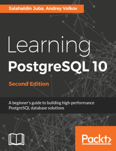 Learning PostgreSQL 10 Second Edtion - Salahaldin Juba