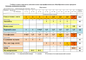 Учебные планы сокращенные