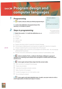 Programming, Java (1)