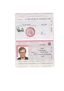 Паспорт Илья